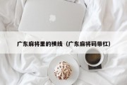 广东麻将里的横线（广东麻将码带杠）